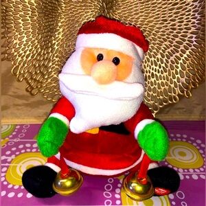 Dancing singing Santa Claus bells Christmas Plush Music Decoration Good Vibes